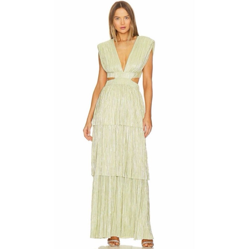 Sabina Musayev Revolve Athena Gown in Chartreuse Green XL
